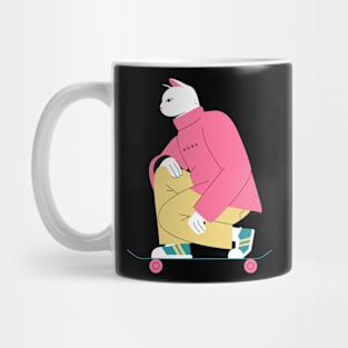 Skater Cat Cool Mug